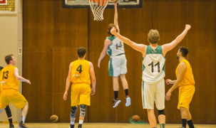 Basketball-spillere i Næstved Hallen Basketball-spillere i Næstved Hallen