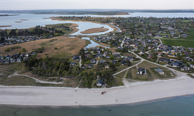 Dronebillede fra smålandsfarvand