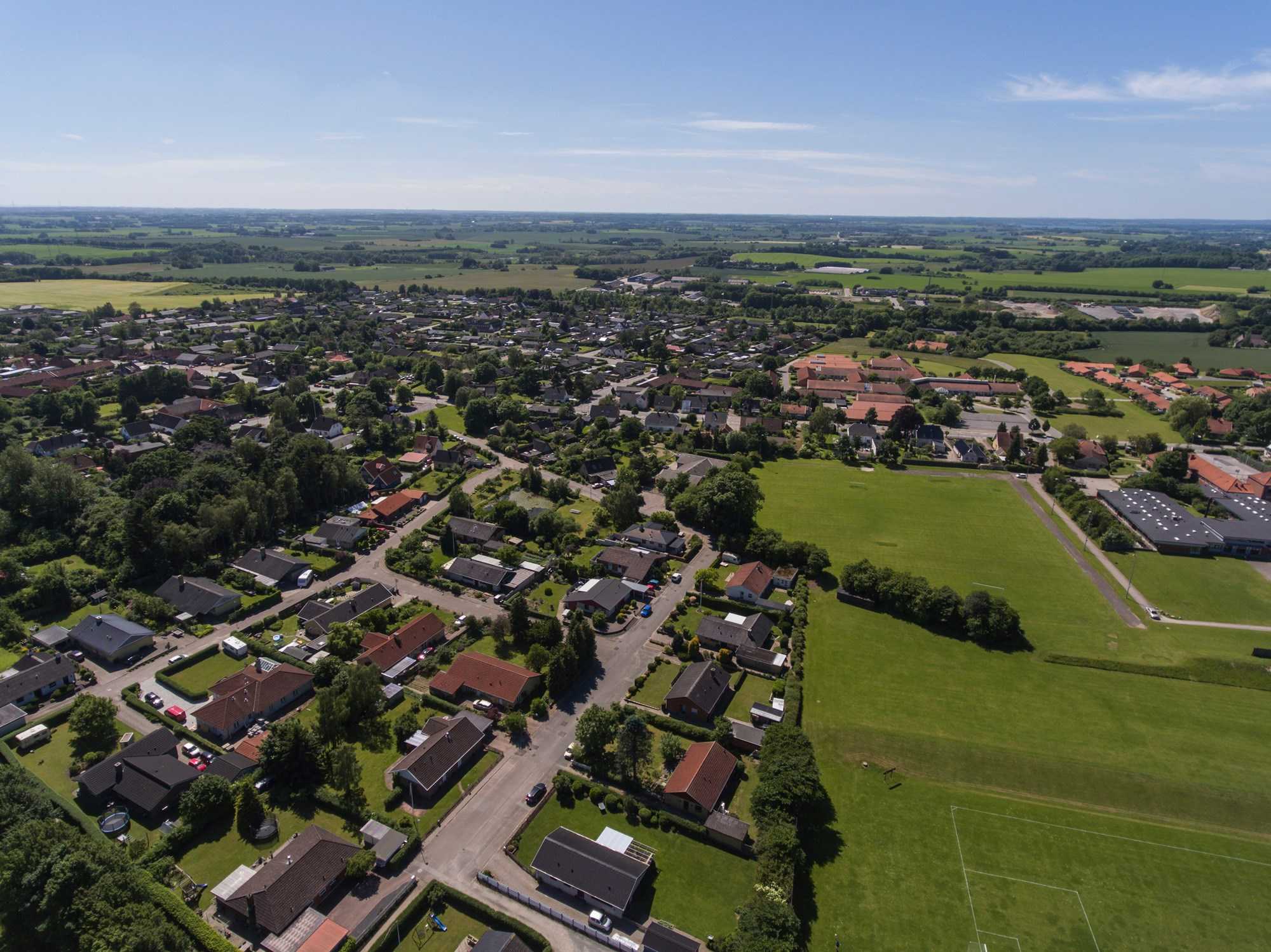 Dronefoto Over Herlufmagle by og marker