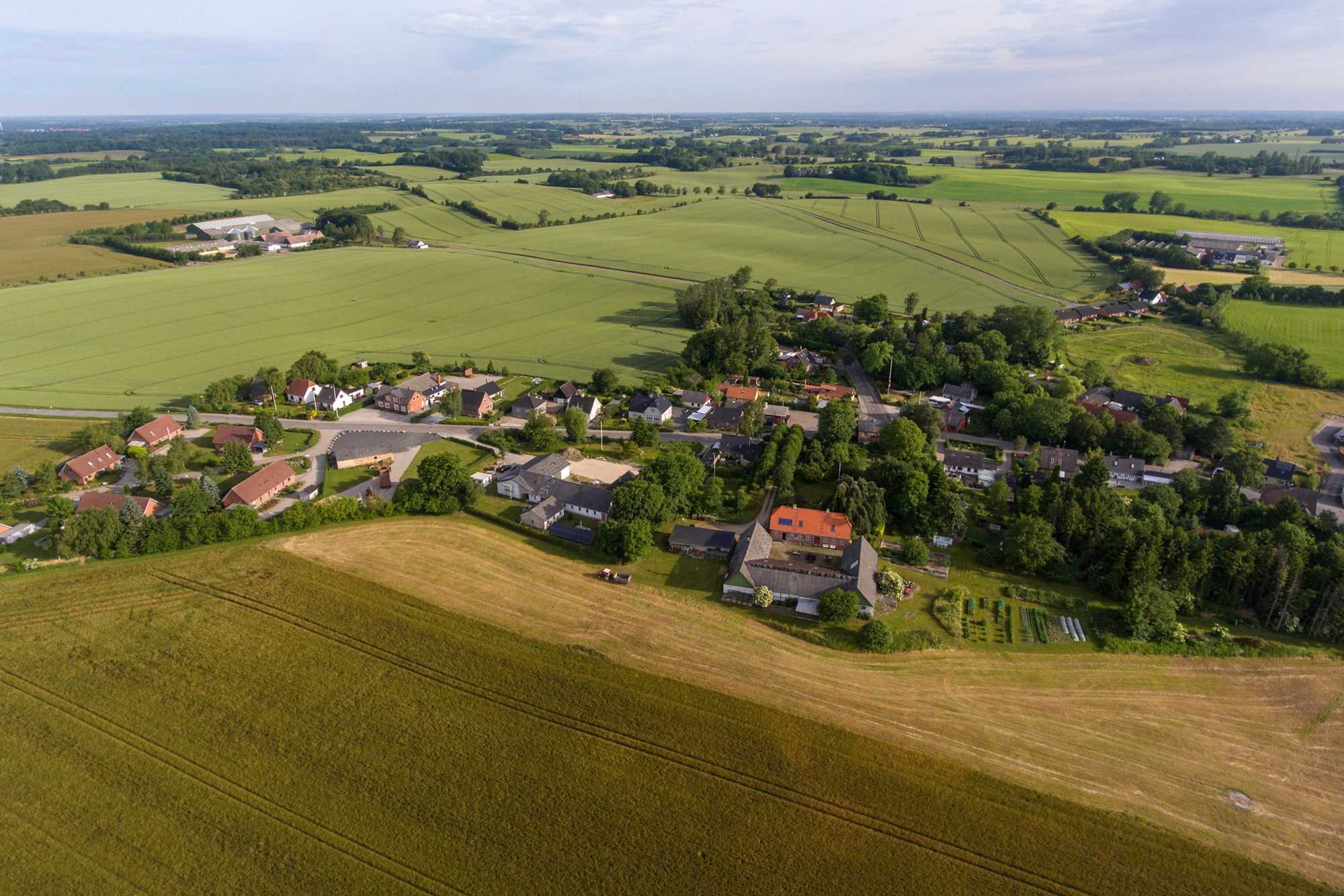 Dronefoto Af Brandelev