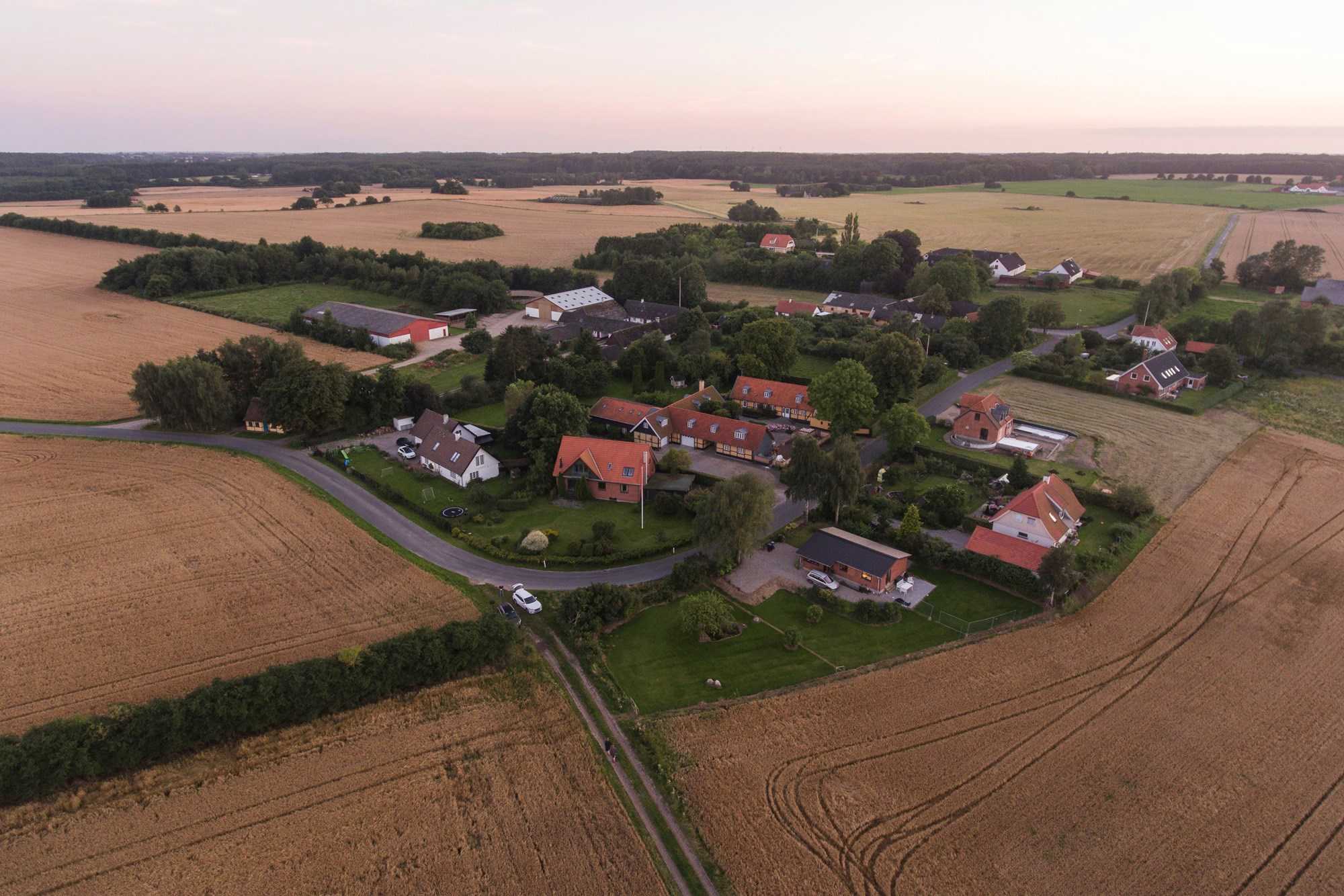 Dronefoto af Vindstrup